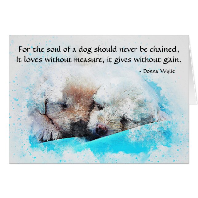 Cartão A Alma de Cachorro - Cães (Frente Horizontal)