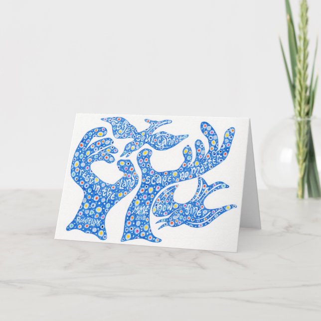 Cartão A alma não pode descansar a bordo (Frente)