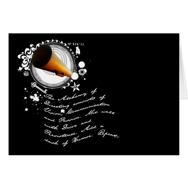 Cartão A alquimia da direção (Frente horizontal)