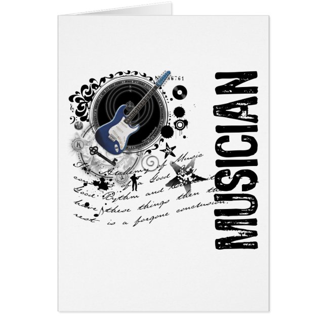 Cartão A alquimia do músico (Frente)