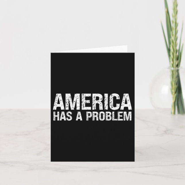 Cartão A América Tem Um Problema (Frente)