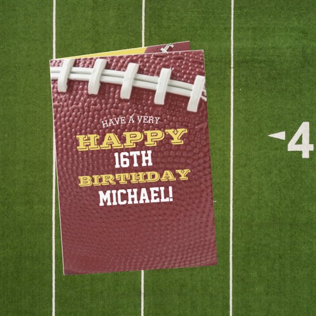 Cartão A aparência de futebol adiciona seu nome e ano de  (Criador carregado)