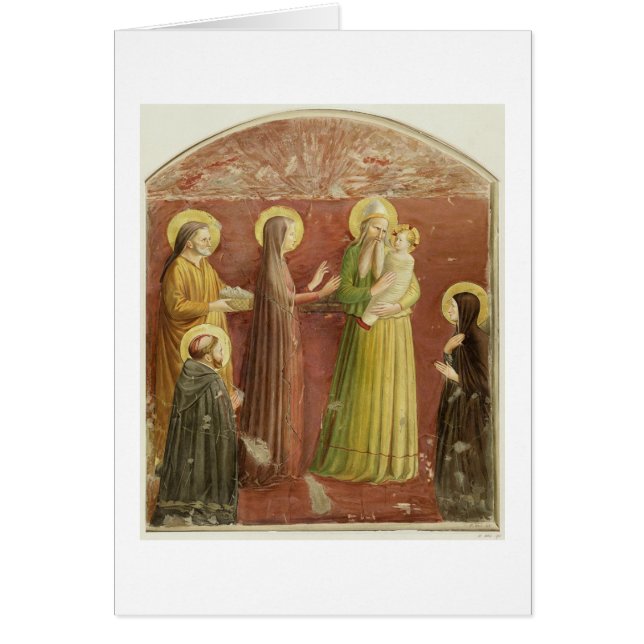 Cartão A apresentação no templo, de uma série de p (Frente)