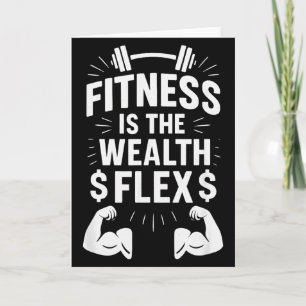 Cartão A Aptidão É a Riqueza Flex, Dito Motivacional _1