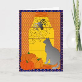 Cartão A aranha e o gato