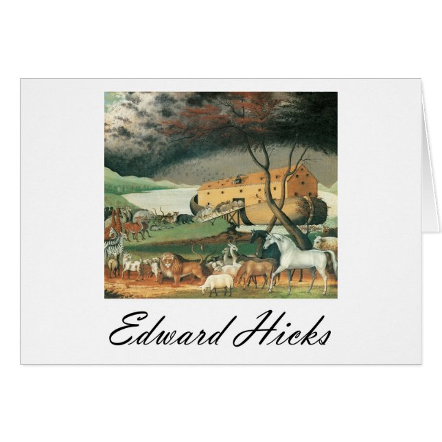 Cartão A arca de Noah dos aldeões de Edward (Frente Horizontal)