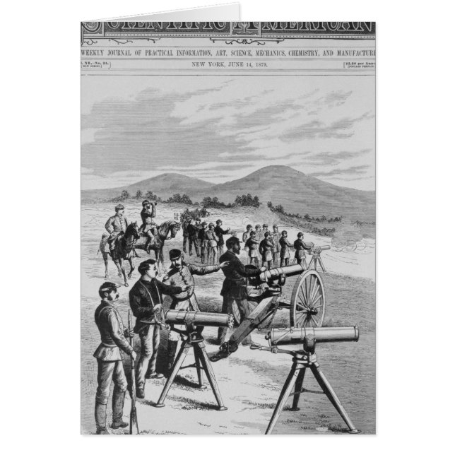 Cartão A arma de Gatling do modelo novo (Frente)