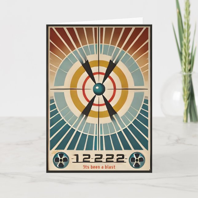 Cartão A Arte Atômica Do meio século Foi Uma Explosão (Frente)