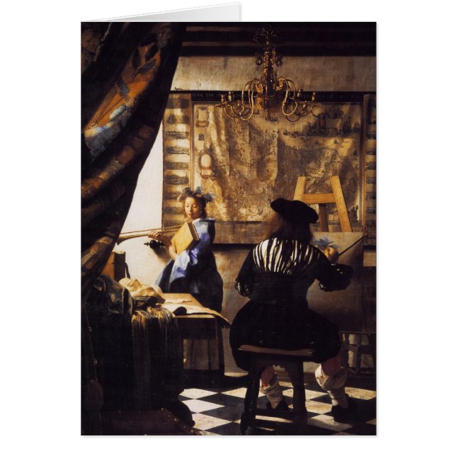 Cartão A arte da pintura (Frente)