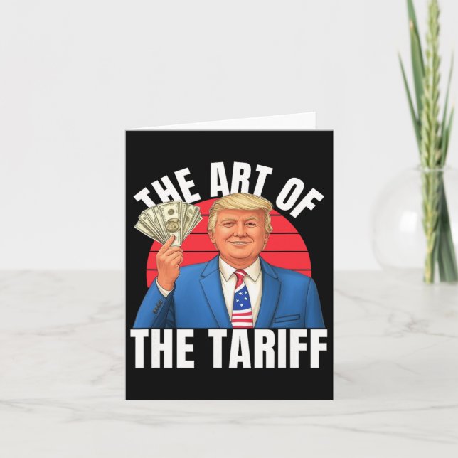 Cartão A Arte Do Acordo Pautal Trump Man Liberat (Frente)