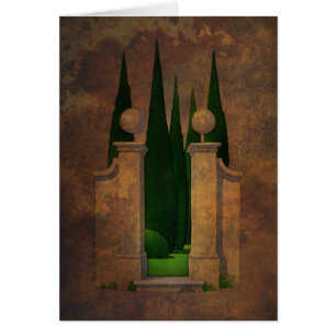 Cartão A arte do jardim secreto