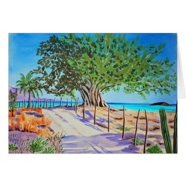 Cartão A árvore de figo (Frente Horizontal)