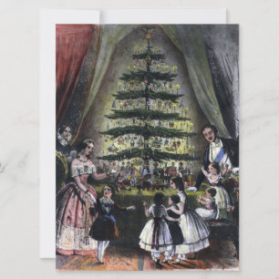 Cartão A Árvore de Natal da Rainha Vitória