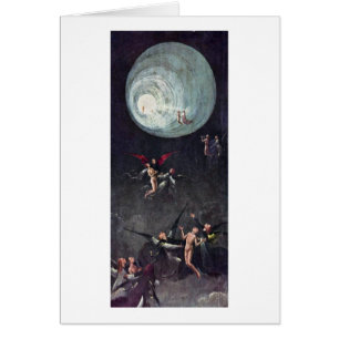Cartão A Ascensão Dos Abençoados. Por Hieronymus Bosch