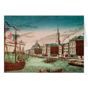 Cartão A aterragem de tropas inglesas em New York