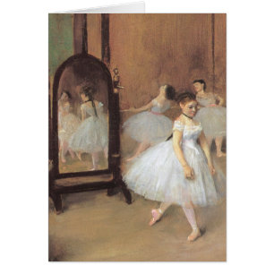 Cartão A Aula de Dança de Edgar Degas, Balé Vintage