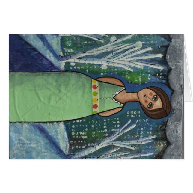 Cartão A Aurora sae da cidade atrás (Frente horizontal)