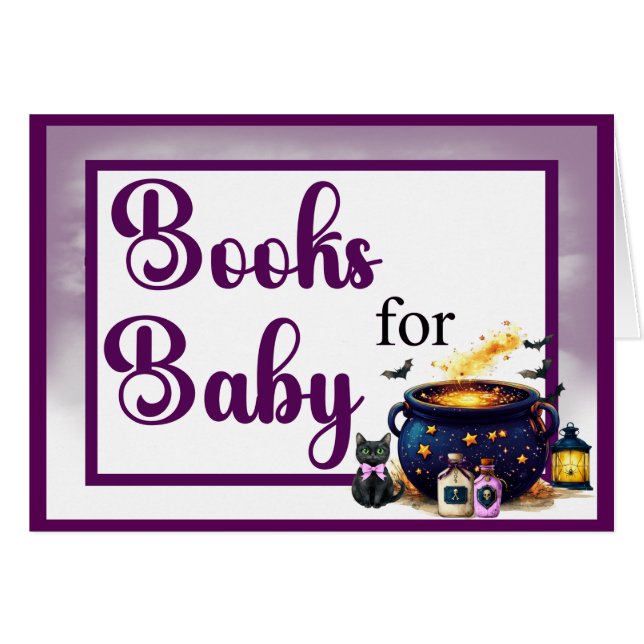 Cartão A Baby's Brewing _ Books for Baby  (Frente horizontal)
