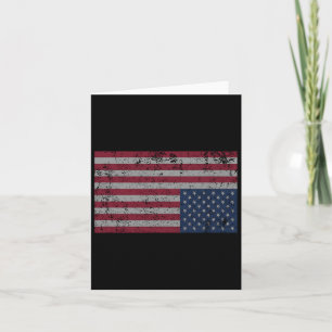 Cartão A bandeira americana se afunda de cabeça para baix