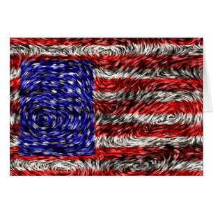 Cartão A bandeira de Van Gogh dos Estados Unidos