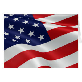 Cartão A bandeira dos Estados Unidos da América