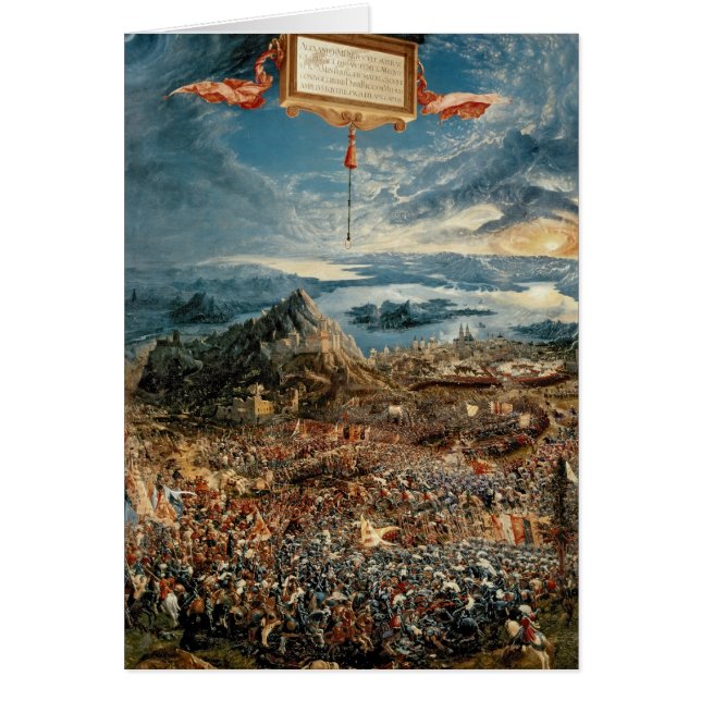 Cartão A batalha de Issus (Frente)