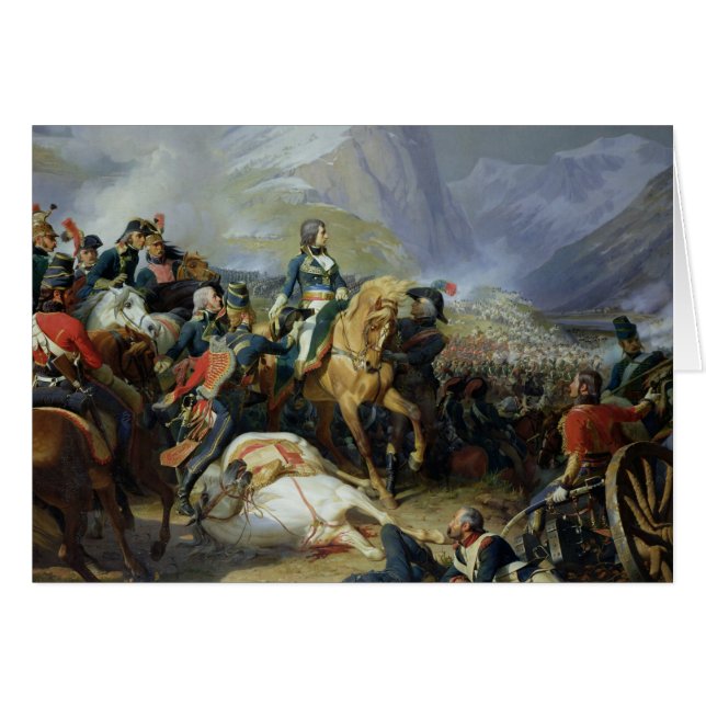 Cartão A batalha de Rivoli, 1844 (Frente Horizontal)