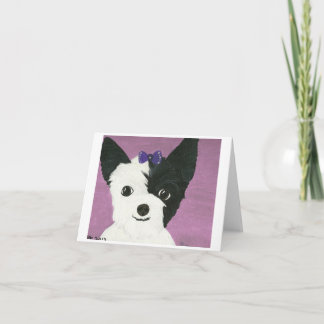 Cartão A beautiful cars of a dog named Gypsy