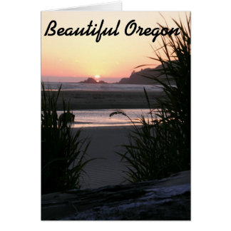 Cartão A Bela Costa do Oregon