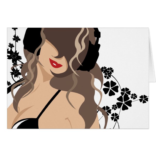 Cartão a beleza da música (Frente Horizontal)