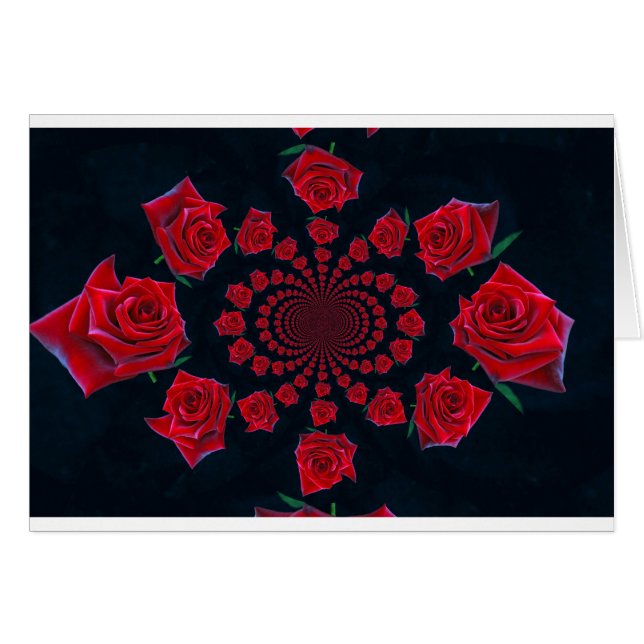 Cartão A Beleza dos Rosas: Fantasia Floral (Frente Horizontal)