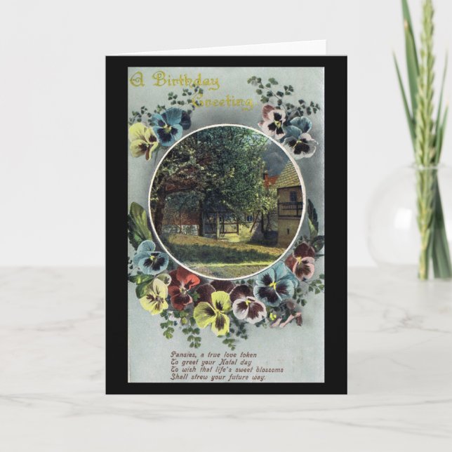 Cartão A Birthday Greeting (Frente)