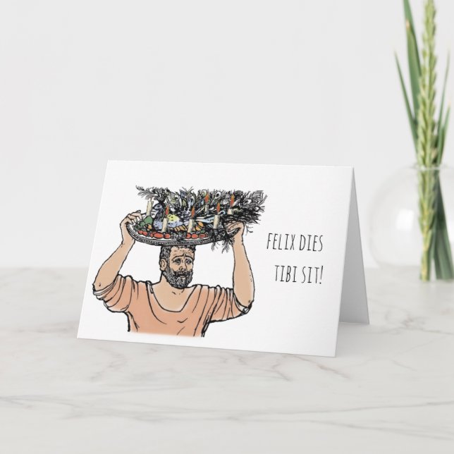 Cartão A Birthday Peacock from Grumio (Frente)