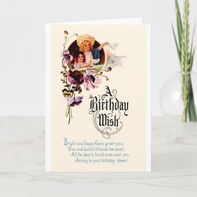 Cartão A Birthday Wish (Frente)