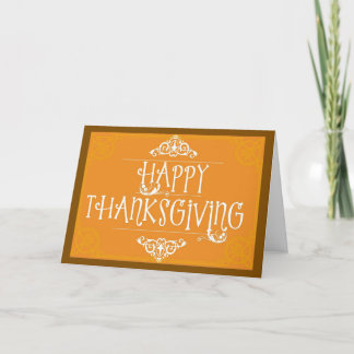 Cartão A Blessed Thanksgiving Day Greeting Card