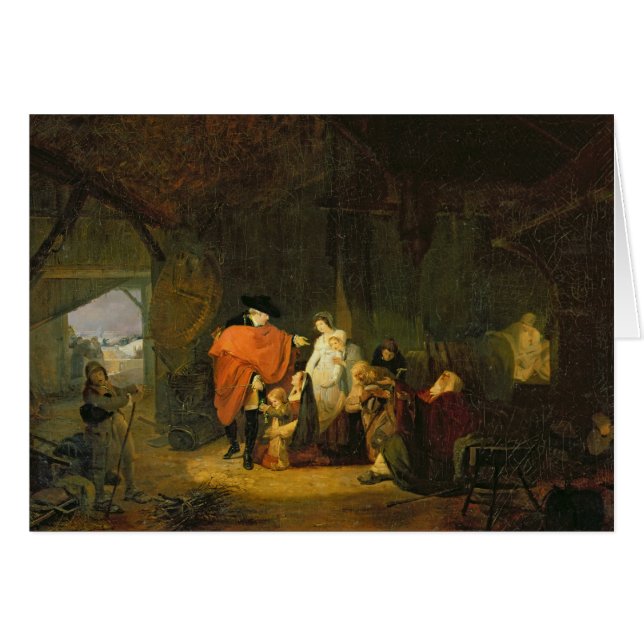 Cartão A bondade de Louis XVI (Frente Horizontal)