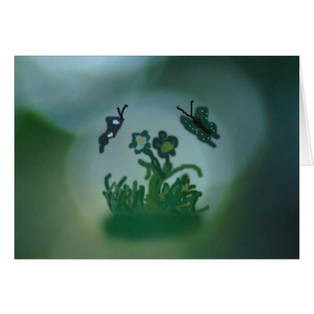 Cartão A Borboleta Digital Sonha (Frente horizontal)