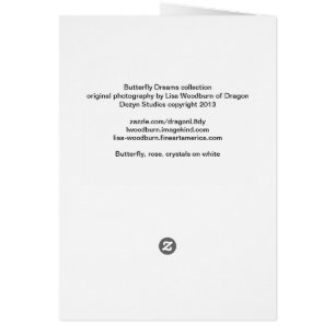 Cartão A borboleta sonha a coleção