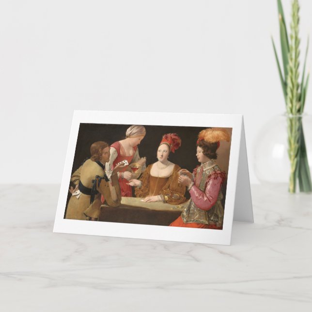 Cartão A Briga com o Ace dos Clubs, La Tour (Frente)