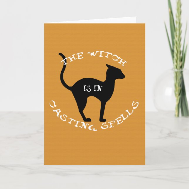 Cartão A Bruxa Está Dentro (Frente)