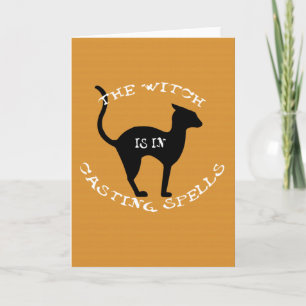 Cartão A Bruxa Está Dentro