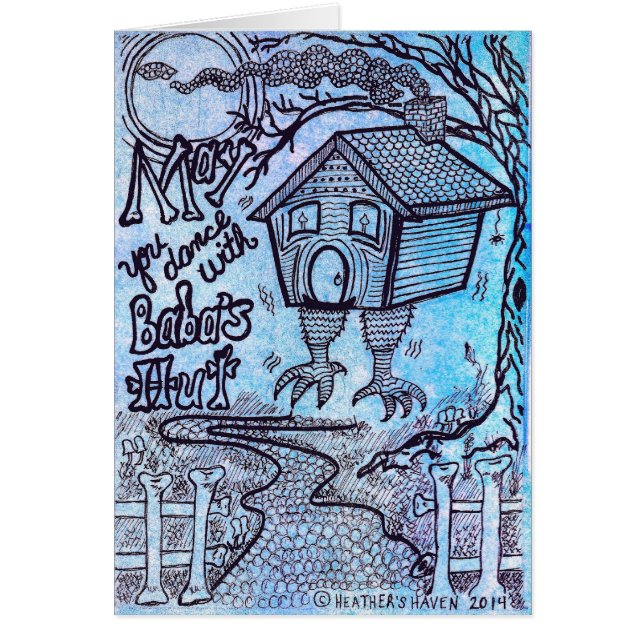 Cartão A cabana de Yaga do babá (Frente)