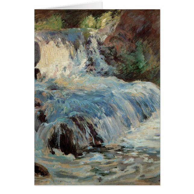 Cartão A Cachoeira de Twachtman, Impressionismo Antigo (Frente)