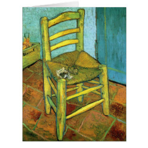Cartão A Cadeira de Vincent por van Gogh