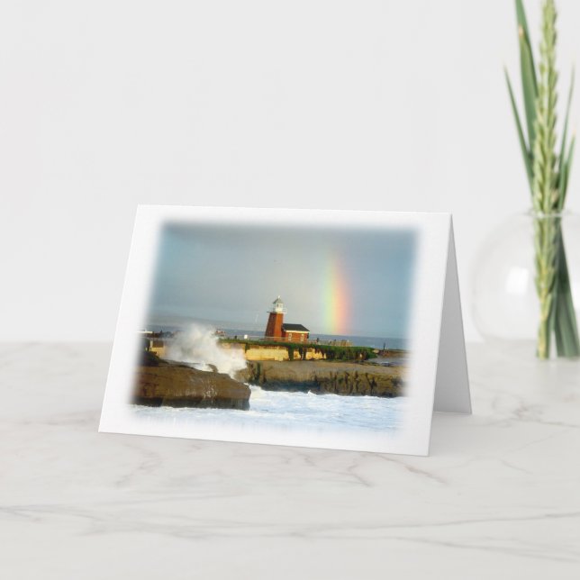 Cartão "A Calm Between Storms" Blank Greeting Card (Frente)