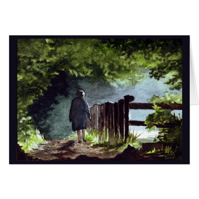 Cartão A caminhada da manhã (Frente Horizontal)