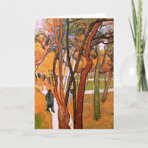 Cartão A Caminhada: Folgas Caindo por Vincent van Gogh