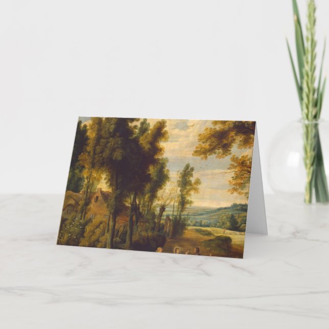 Cartão A Caminhada Para Emaús Com Cristo (Frente)