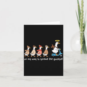 Cartão A Caminho de Espalhar o Goosepel Ganso Cristão R