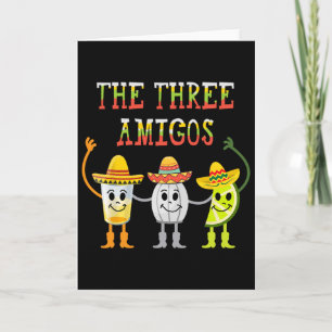 Cartão A Camiseta dos Três Amigos Tequila Sal Lima Cinco
